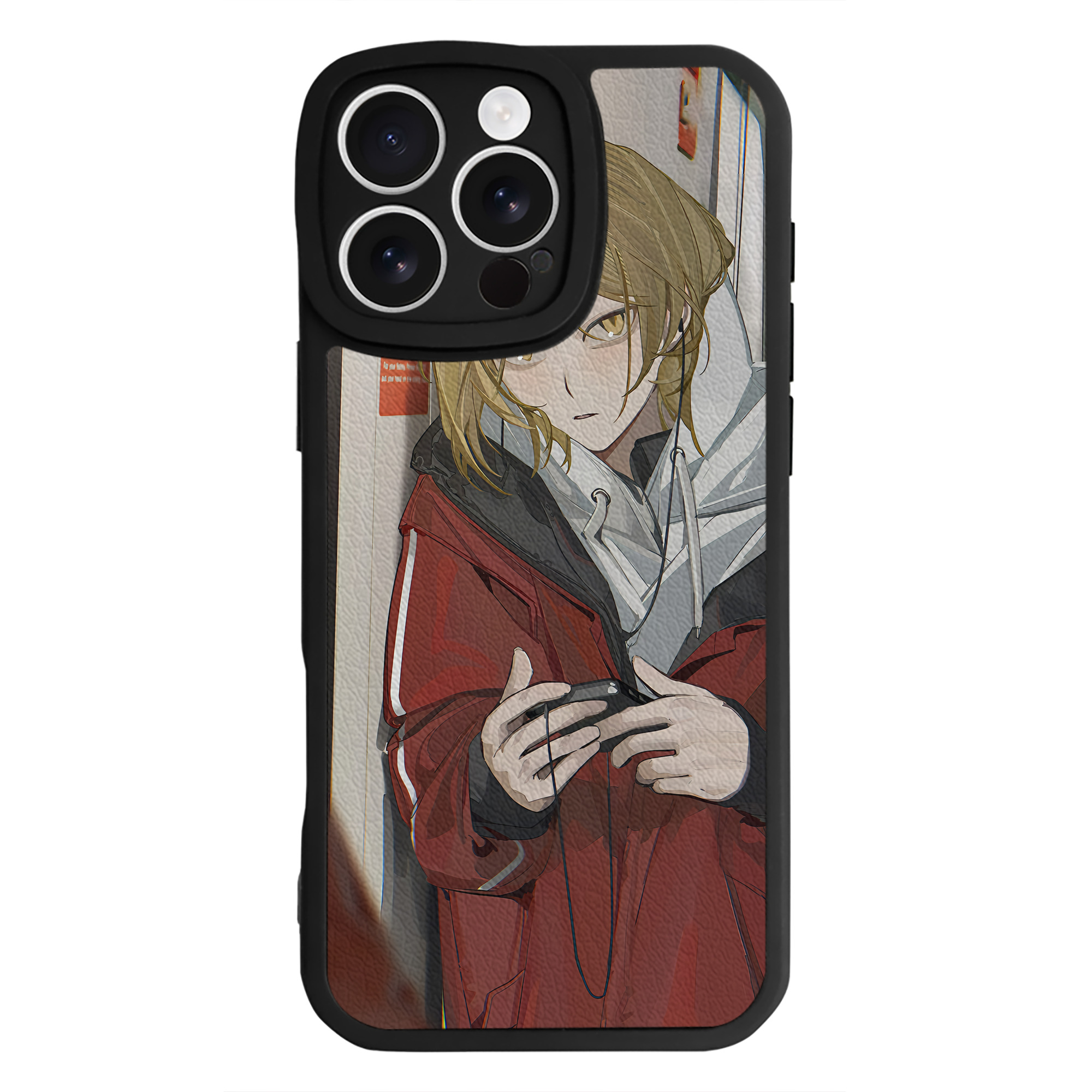 （画像用） ハイキュー!! Haikyu!! 【iPhone 16シリーズ対応】シリコンスマホケース（レザー調） 材質：シリコン